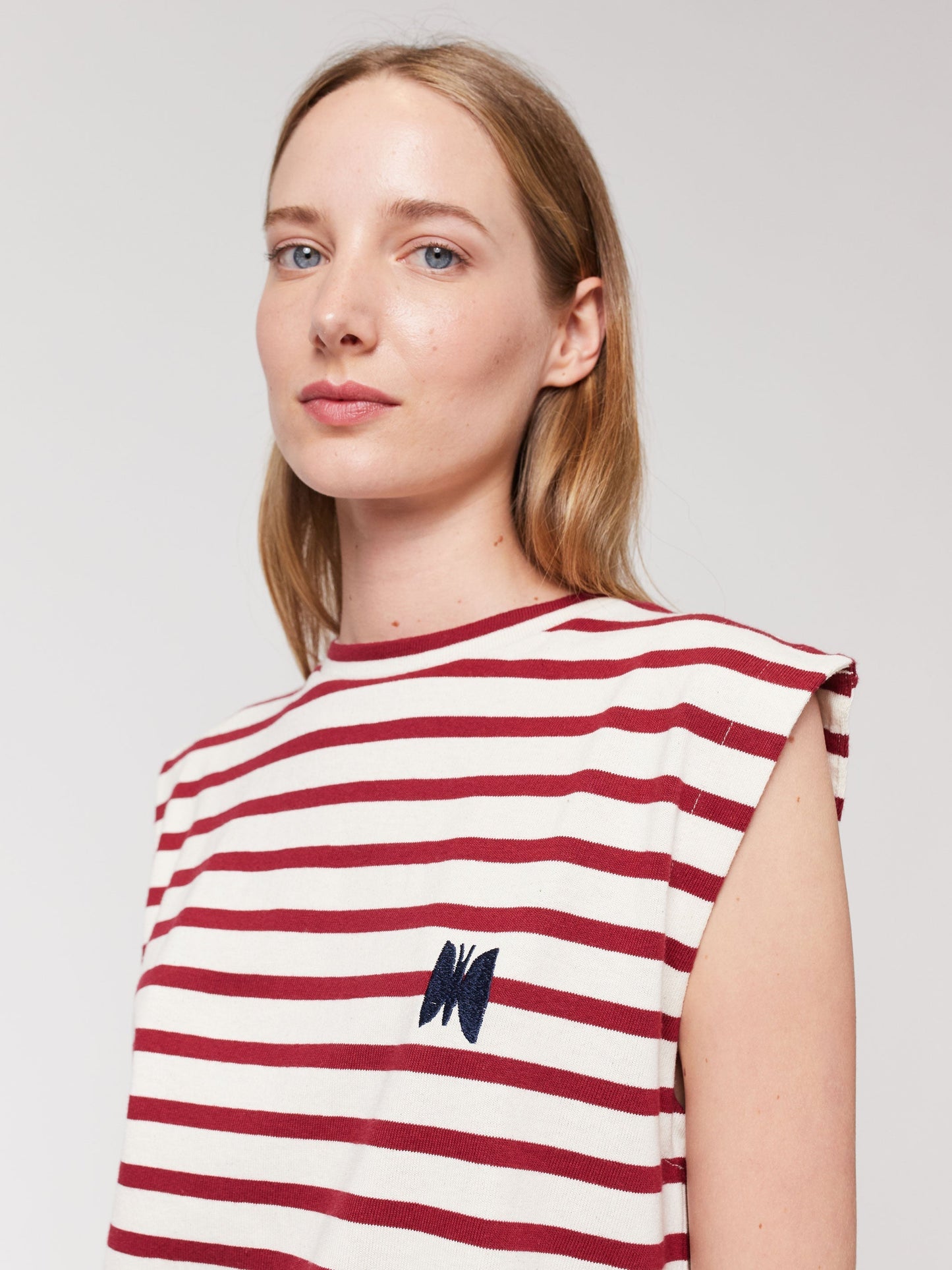 ストライプタンクトップ