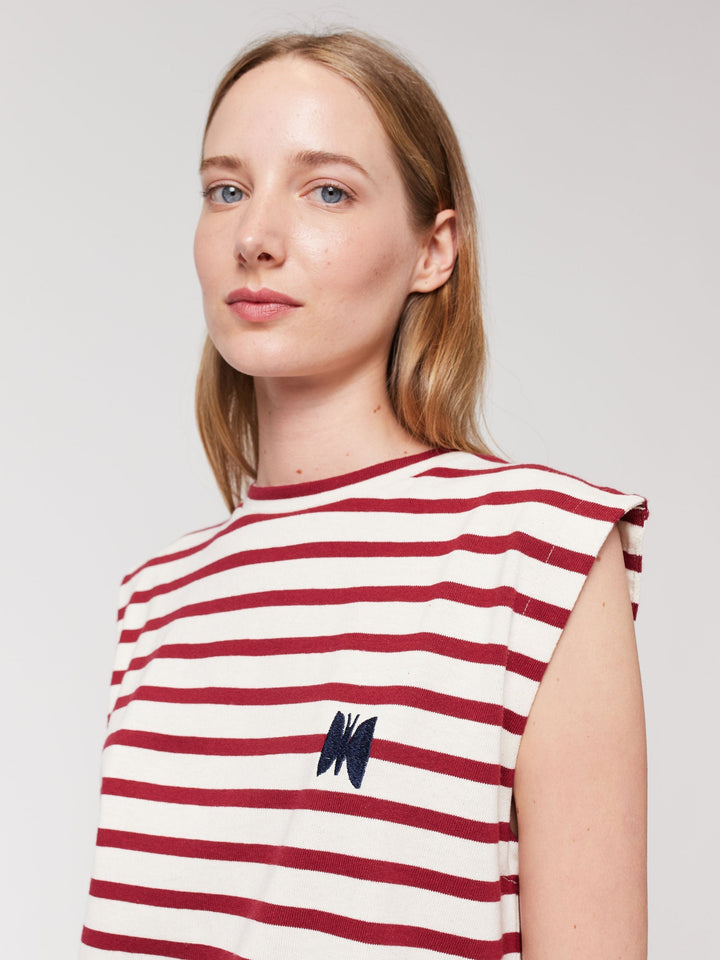 ストライプタンクトップ