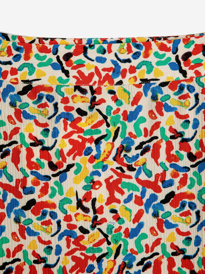 コンフェッティプリントのフレアスカート