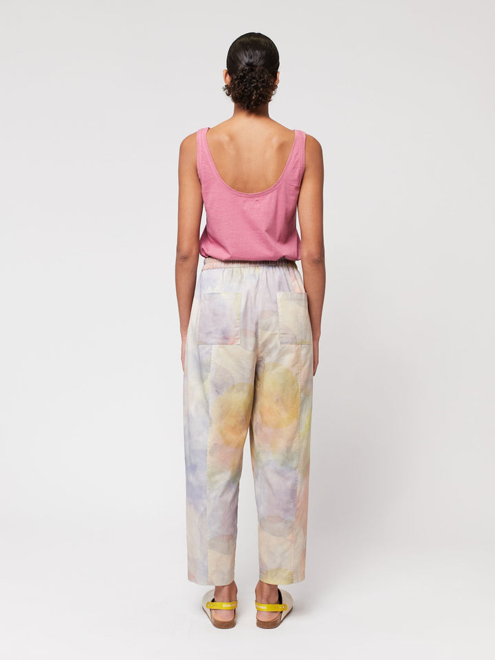 スカイライトプリントコクーンパンツ