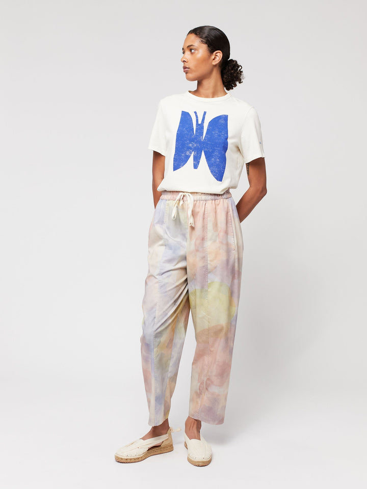 スカイライトプリントコクーンパンツ