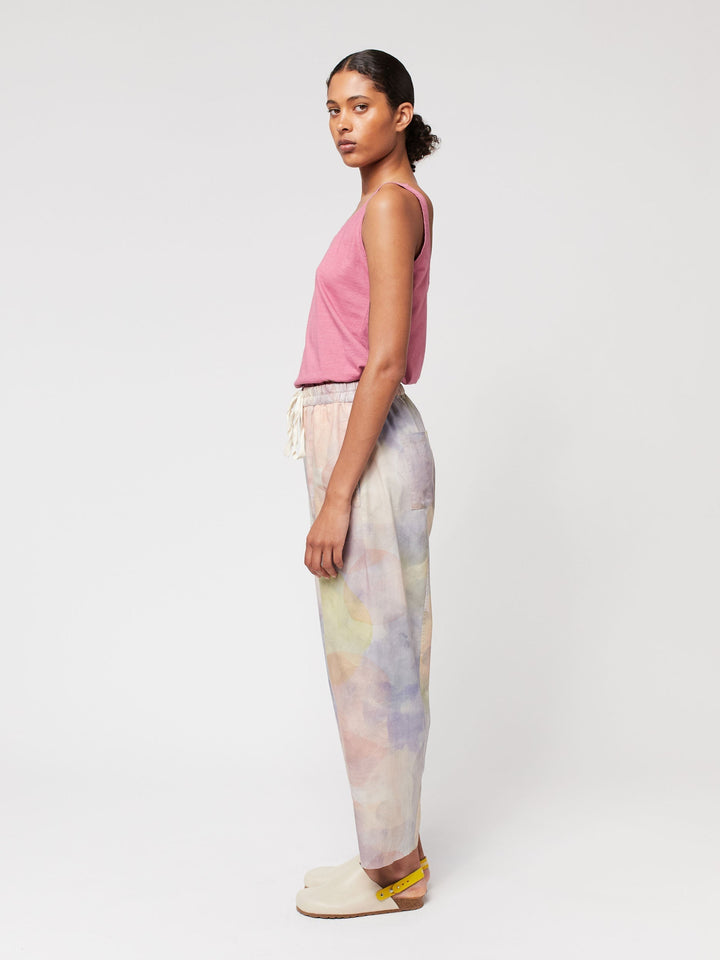 スカイライトプリントコクーンパンツ
