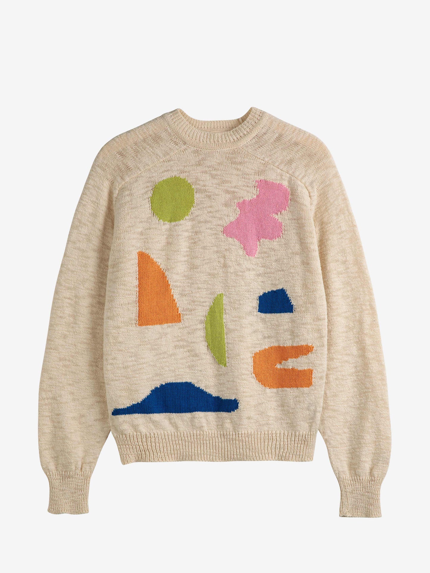 夏の風景を描いたインターシャジャンパー