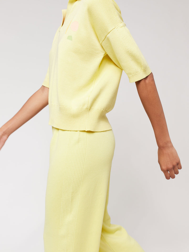 リヨセル混紡ニットポロ