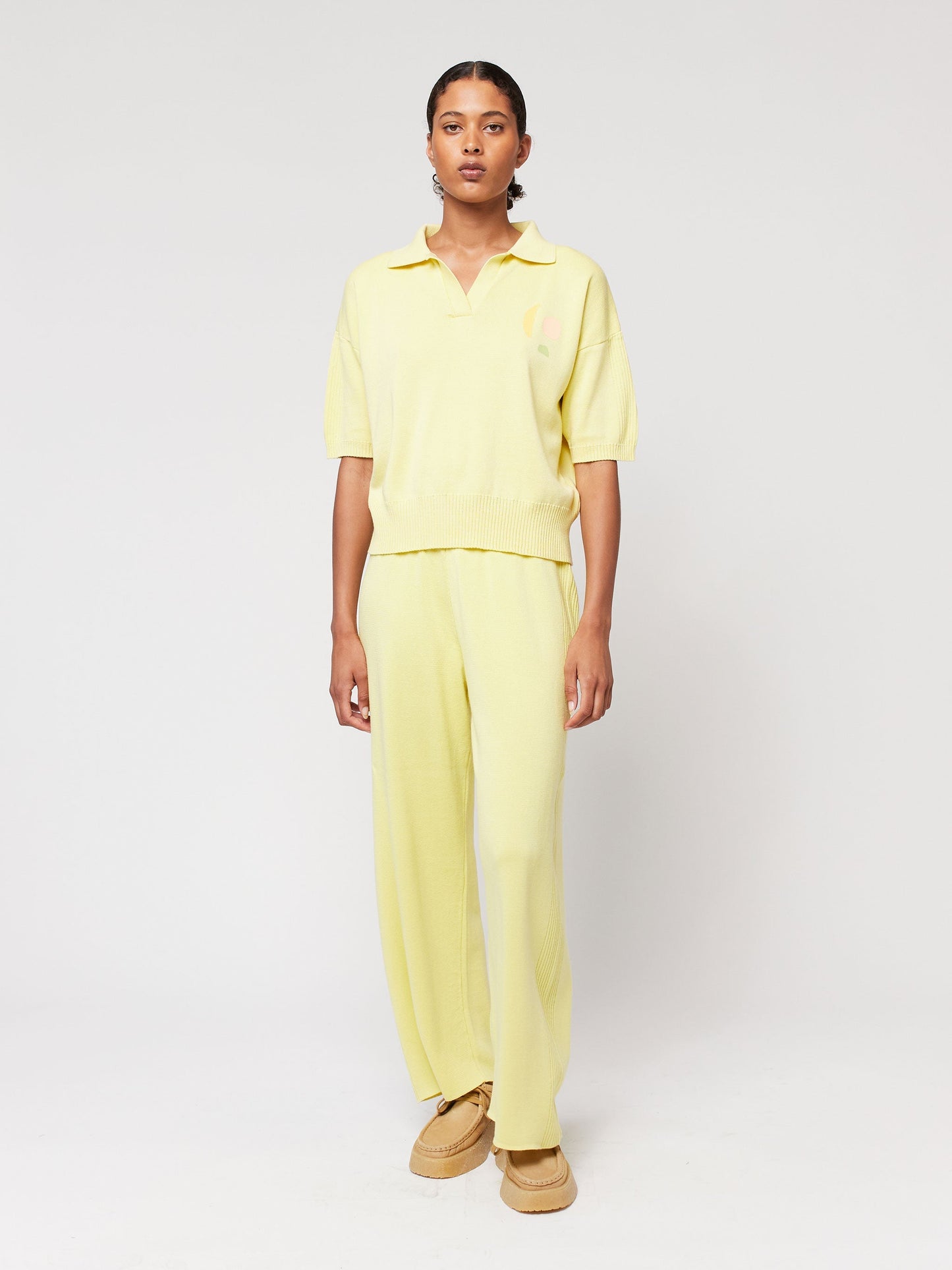 リヨセル混紡ニットポロ