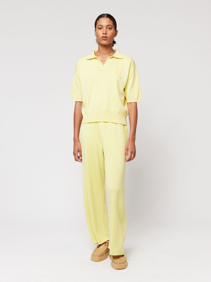 リヨセル混紡ニットポロ