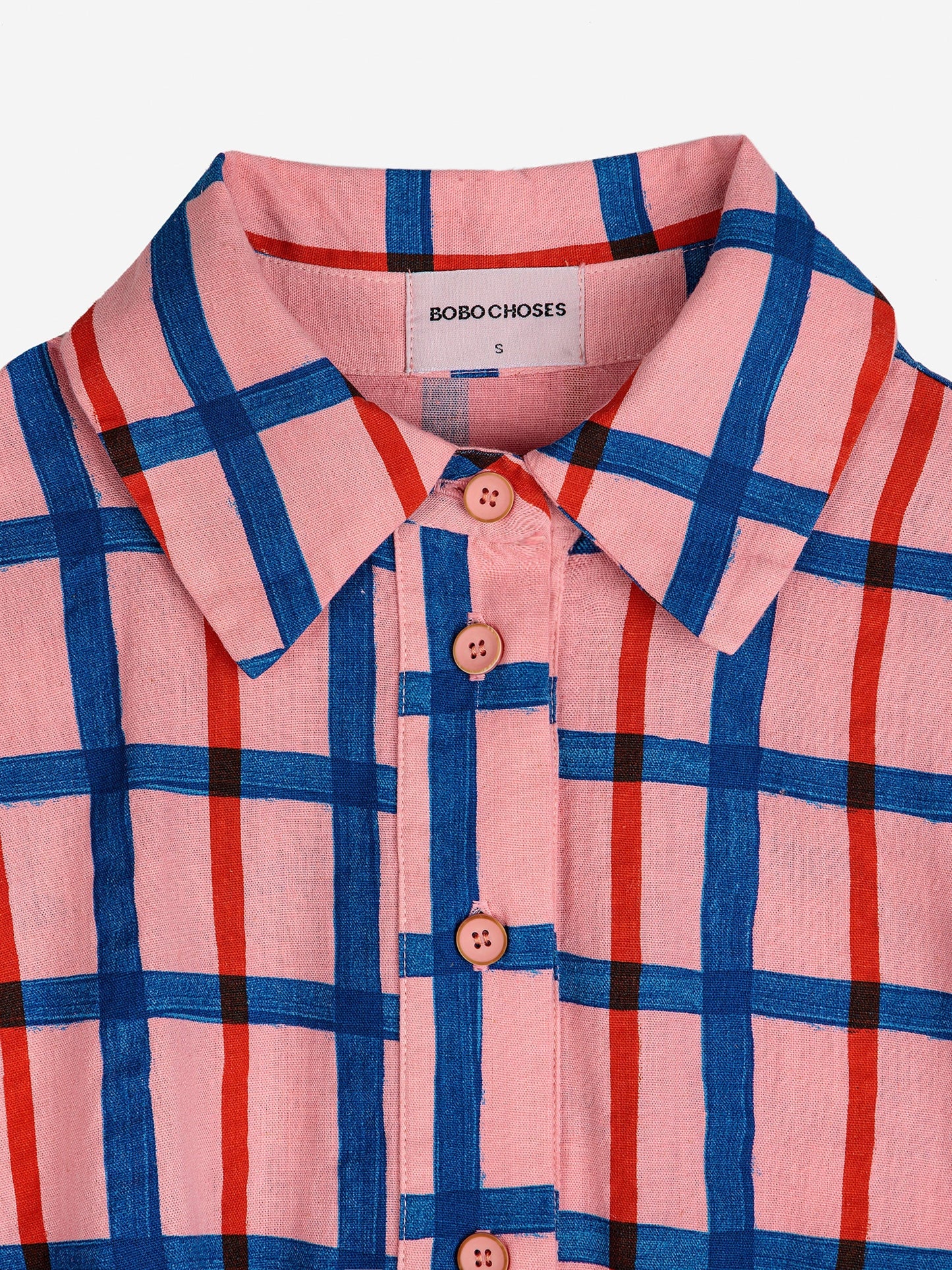 チェック柄ショートプレイスーツ